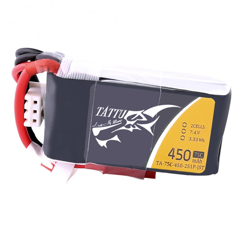 thumbnail image 2 of Tattu 650mAh 2S 7.4V 75C LiPo Battery With XT30 Plug For FPV Drones 2 of 12