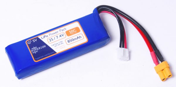 Hyperion G5 2S 7.4V 850mAh 50Cmax LiPo