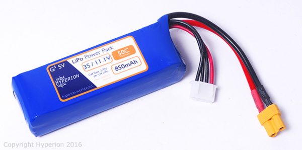 Hyperion G5 3S 11.1V 850mAh 50Cmax LiPo